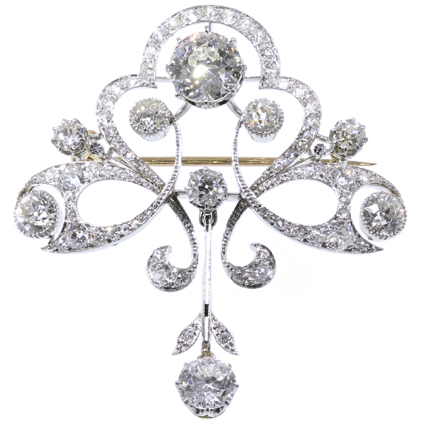 Broche Or Jaune Avec Perle Art Nouveau Belle Époque - Réf. N4037 - Occasion Collection